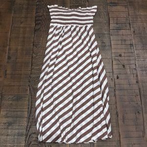 Casual Midi Strapless Dress